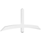 Ekena Millwork Bellingham Architectural Grade PVC Gable Bracket, 72"W x 27"H x 2"D x 4"F, 9/12 Pitch GBP072X27X0204BEL00 - alternate 1